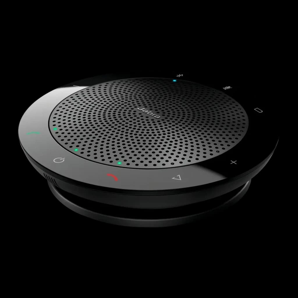 Altavoz de conferencia Jabra Speak 510 10W 15h USB/Bluetooth negro, vista frontal: rejilla circular, botones táctiles