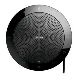 Altavoz de conferencia Jabra Speak 510 10W 15h USB/Bluetooth, detalle: vista cenital de rejilla, botones táctiles y logo