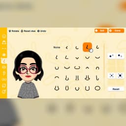 Jeu vidéo Nintendo Tomodachi Life: Une Vie de Rêve Switch, en cours d'utilisation: écran de personnalisation Mii