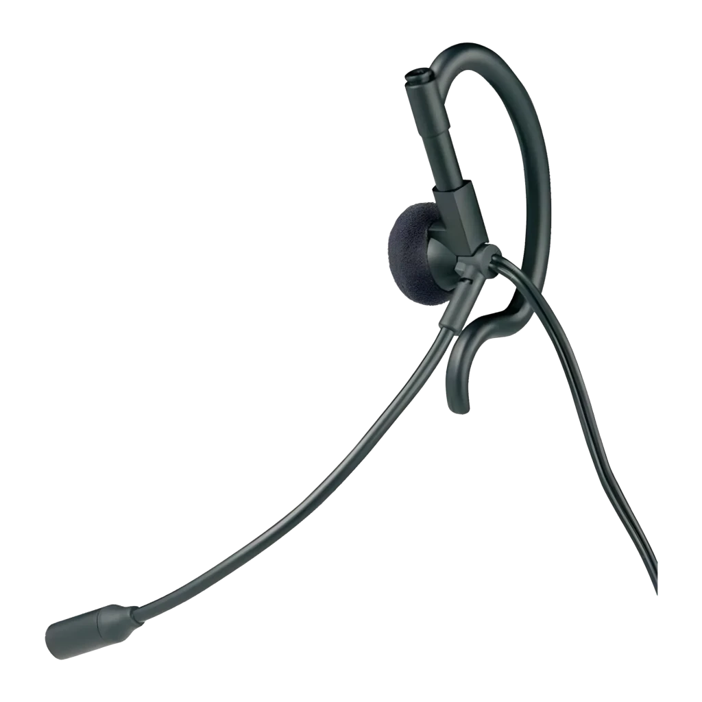 Auricular con micrófono Motorola IXTN4011 In-Ear Monoaural, detalle: gancho auricular, almohadilla espuma y brazo