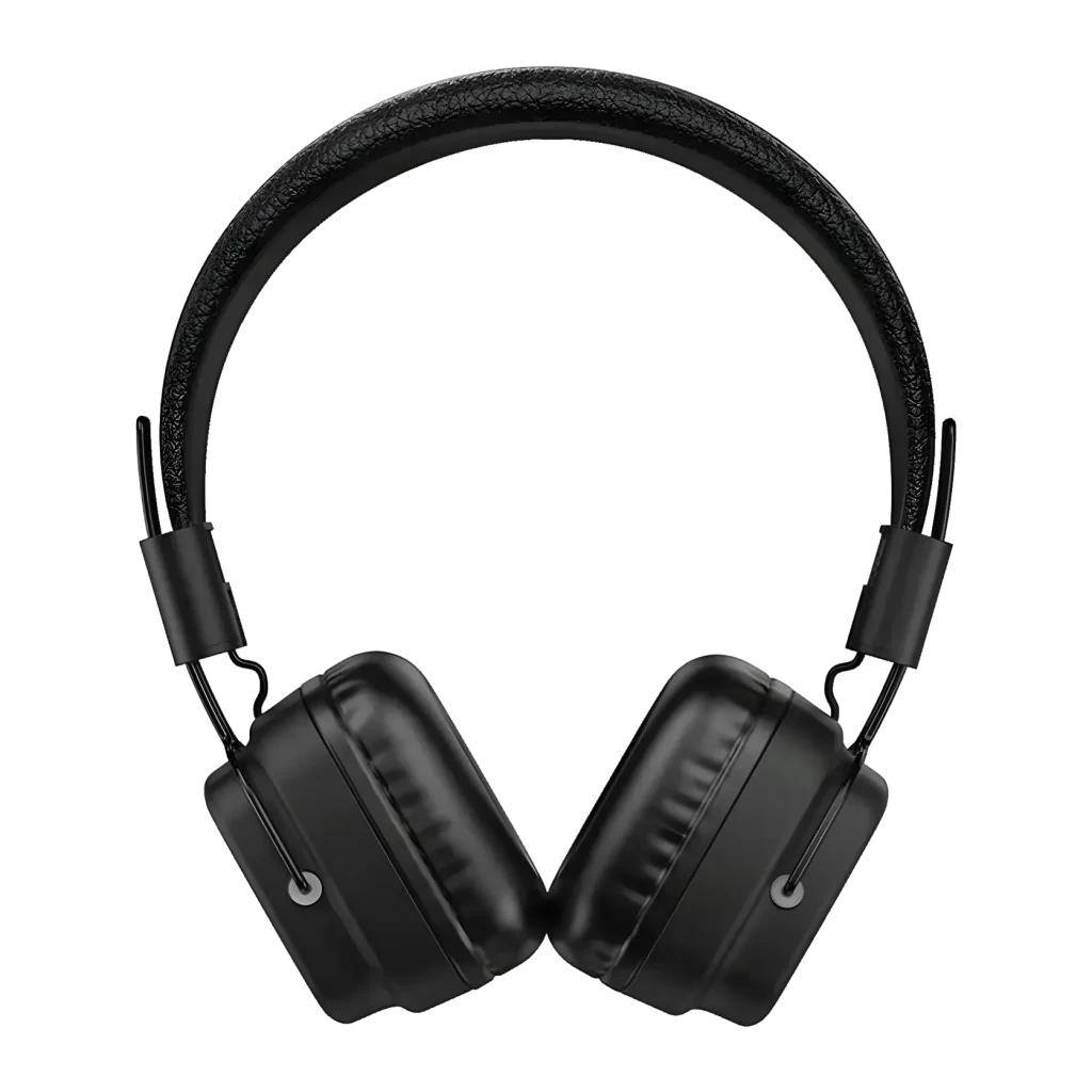 Auriculares HOCO W72 Diadema Bluetooth / AUX 25h, detalle: diadema acolchada texturizada y almohadillas de cuero negro