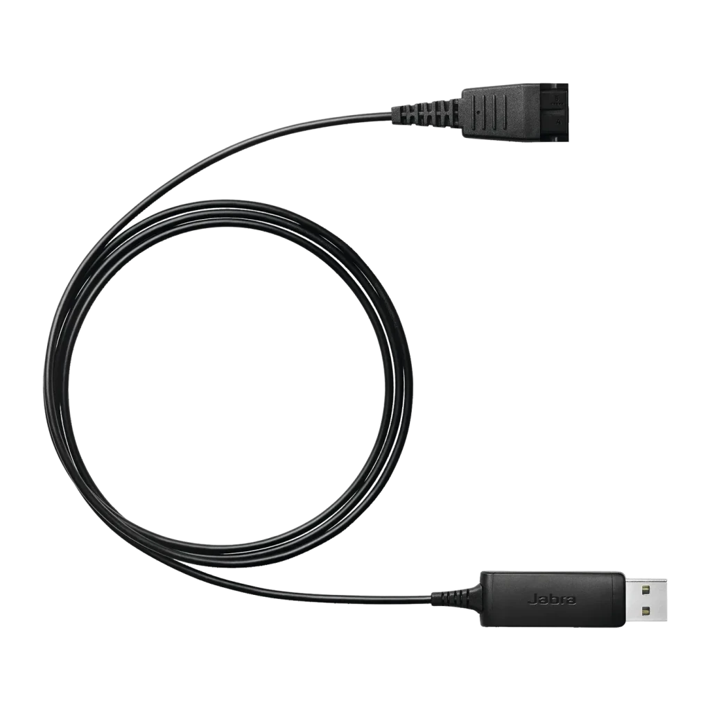 Adaptador Jabra Link 230 QD a USB-A para auriculares de 1,2 m cable de conexión profesional