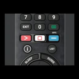 Mando a distancia One for All URC4912 Infrarrojo (IR) Sony TV, detalle: botones numéricos, EXIT, APPS, teclas de color rojo