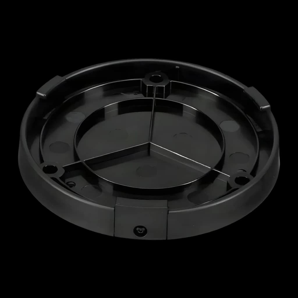Soporte de montaje Jabra Speak 710 Secure Mount Bluetooth, vista trasera: base circular negra con estructura interna