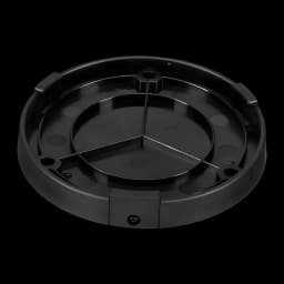 Soporte de montaje Jabra Speak 710 Secure Mount Bluetooth, vista trasera: base circular negra con estructura interna