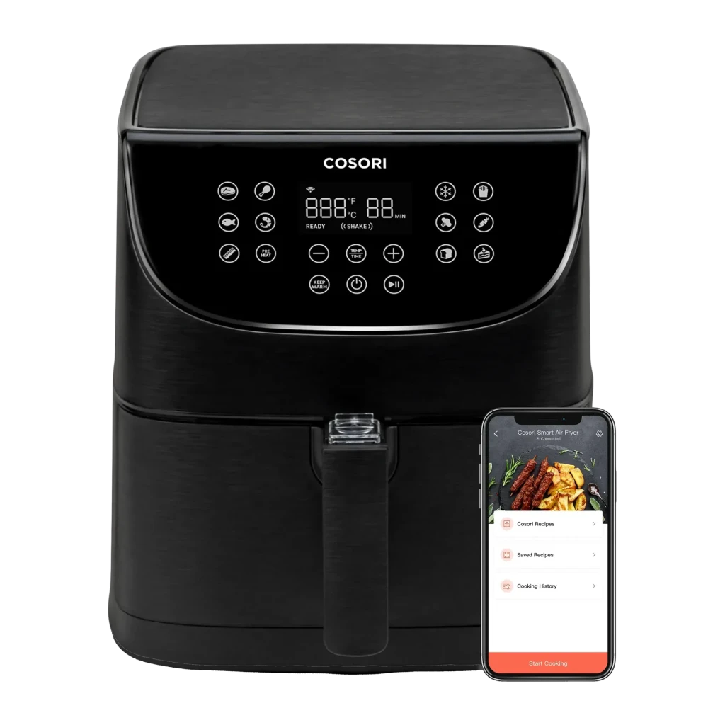 Freidora de aire Cosori Smart 5,5L 1700W 11 programas Negro CS158-AF