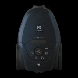 Aspirateur traîneau Electrolux PD82-4ST Noir 600W, vue de face: panneau de commande avec sélecteur SMART et logo Pure D8.2