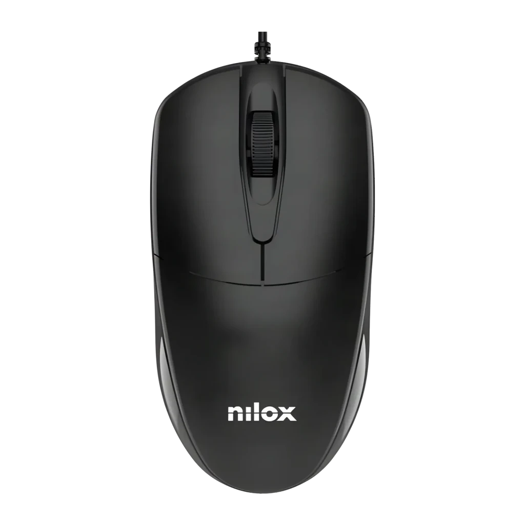 Nilox Negro Ratón Usb Con Cable, - Imagen 2