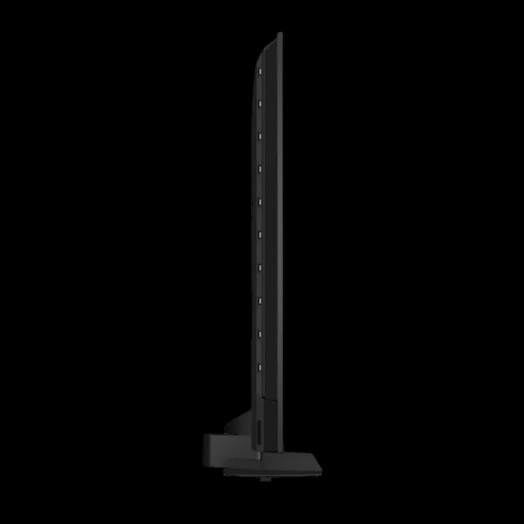 TV Philips 55 pulgadas QLED 120Hz VRR 144Hz HDMI 2.1 4K UHD Negro 55PQS9011, lateral: perfil ultradelgado y base negra