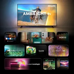 TV Philips 32 pulgadas QLED Full HD Titan OS Negro 32PQS6901/12, características: Ambilight 3 lados, Dolby Audio, HDR10