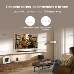 TV Samsung The Frame Pro 75 pouces Neo QLED 144Hz 4K Noir TQ75LS03H, salon: murale avec barre de son HW-S800D, compatibilité