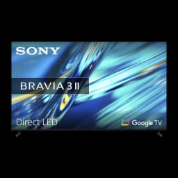 TV Sony BRAVIA 3 85 polegadas LCD Direct LED 4K 120Hz Preto K-85XR35M2, vista frontal: ecrã com logótipo BRAVIA 3 II, Direct