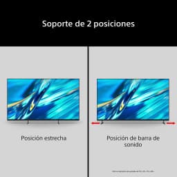 TV Sony BRAVIA 3 85 polegadas LCD Direct LED 4K 120Hz Preto K-85XR35M2, detalhe: suporte em posição estreita e posição