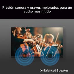 TV Sony BRAVIA 3 85 polegadas LCD Direct LED 4K 120Hz Preto K-85XR35M2, detalhe áudio: ondas X-Balanced Speaker