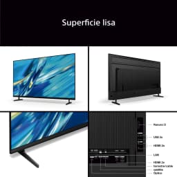 TV Sony Bravia 3 II 75 pouces LED 4K Ultra HD Dolby Vision Noir 75XR35M2, collage: face avant, arrière, côté et ports HDMI