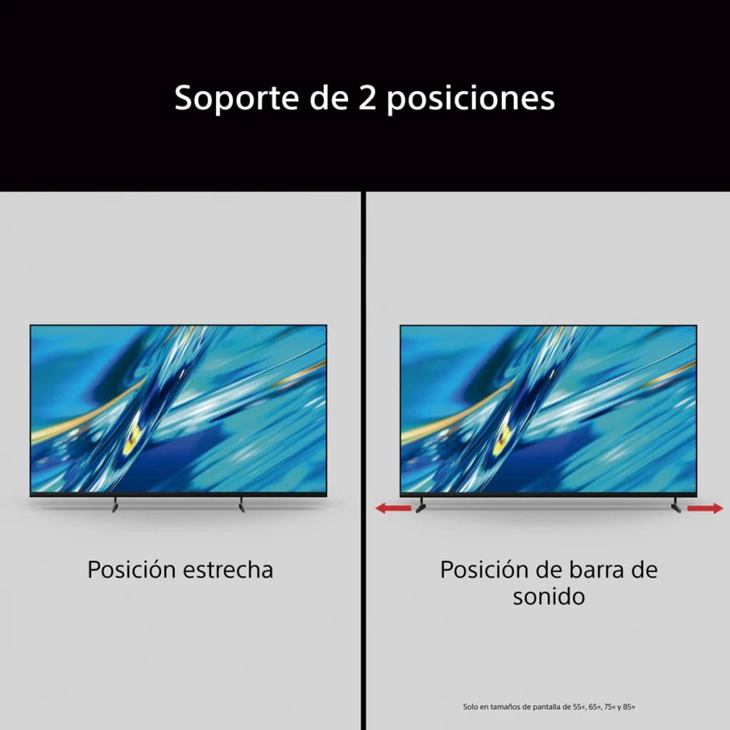 TV Sony Bravia 3 II 75 pouces LED 4K Ultra HD Dolby Vision Noir 75XR35M2, pied: deux positions, étroite et barre de son