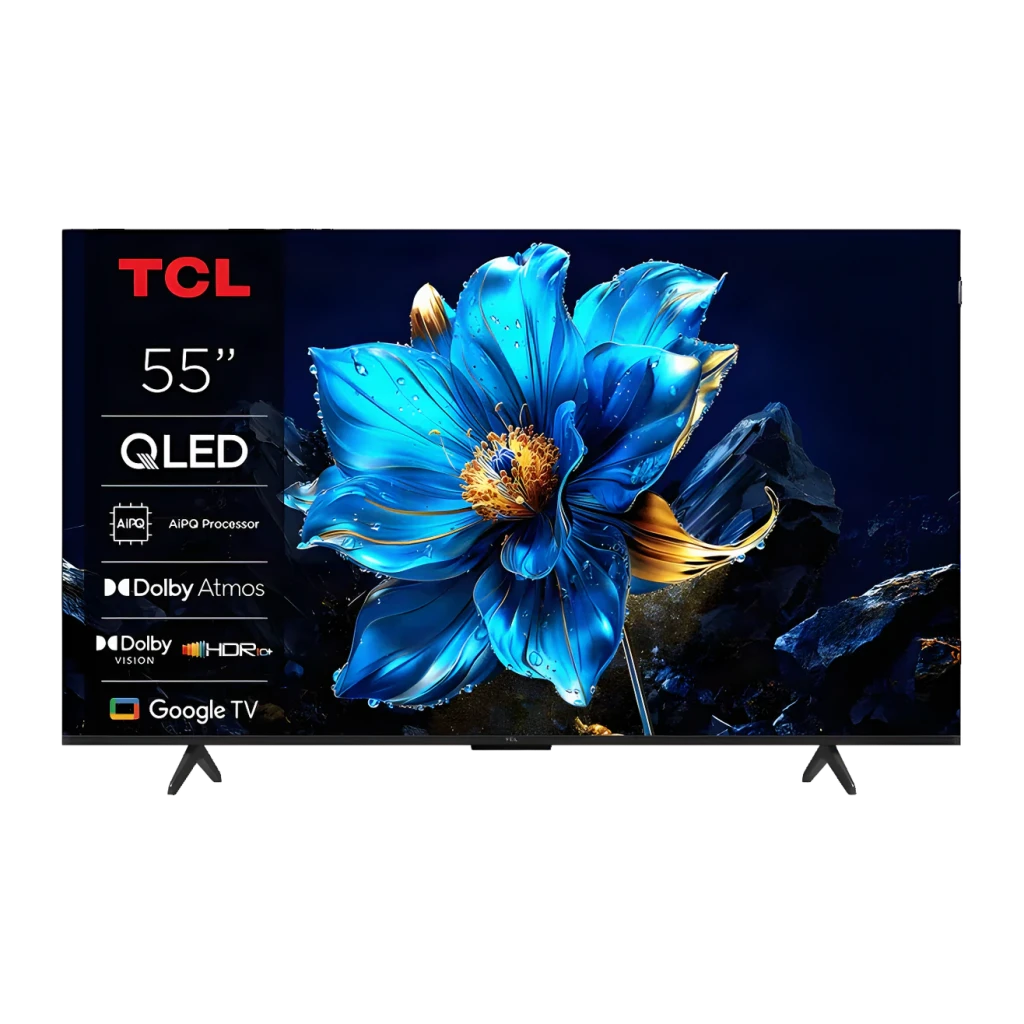 Tcl Negro Tv 55 Pulgadas Qled 4K Dolby Vision 55T69c