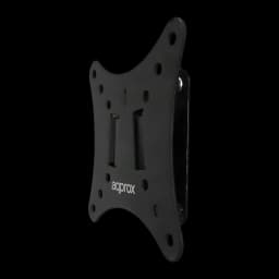 Soporte de pared Approx Negro Fijo 10 pulgadas-25 pulgadas VESA 100x100 appST00, vista frontal: placa metálica negra