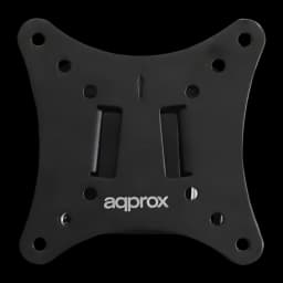 Soporte de pared Approx Negro Fijo 10 pulgadas-25 pulgadas VESA 100x100 appST00, detalle: placa frontal con ranuras VESA