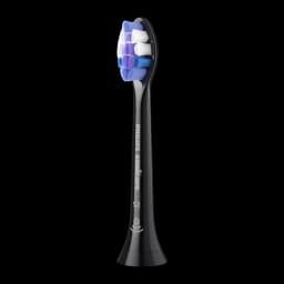 Cabeça de escova de dentes Philips Sonicare S2 Sensitive Pack 6 BrushSync Preto HX6056/88, vista lateral: cabo preto