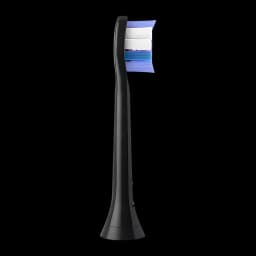 Cabeça de escova de dentes Philips Sonicare S2 Sensitive Pack 6 BrushSync Preto HX6056/88, lateral: corpo preto com cerdas