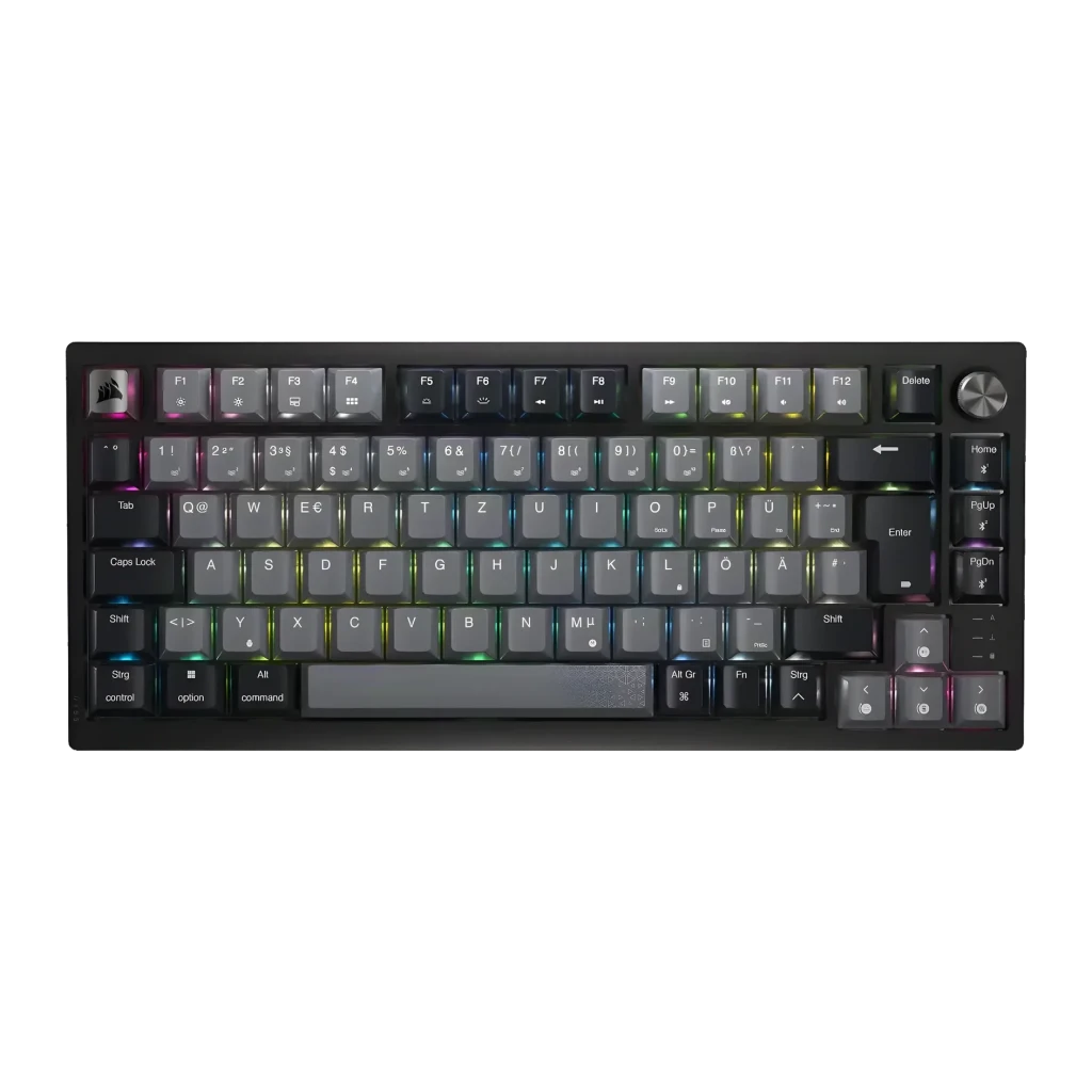 Corsair Negro Teclado Gaming K65 Plus Wireless 75% Inalámbrico Mecánico Mlx Red Rgb