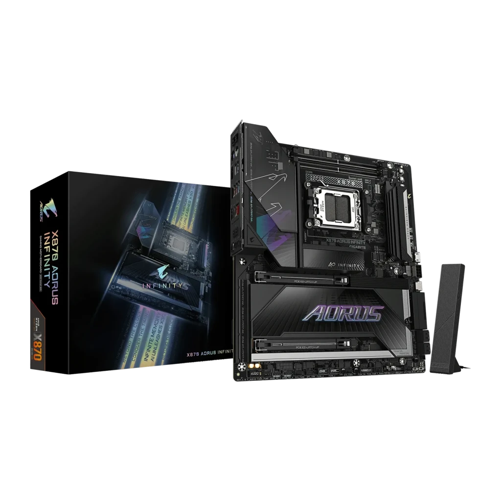 Placa base Gigabyte X870 AORUS Infinity AMD AM5 DDR5 E-ATX Wi-Fi 7 Negro