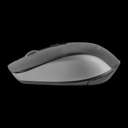 Tacens Zenith Combo Inalámbrico 3en1 DualLink Negro Español, vista lateral: perfil del ratón con superficie bicolor gris