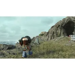 Jeu vidéo Warner Videojuegos LEGO Star Wars : La Saga Skywalker PS5 Bleu, gameplay: minifigurine LEGO sur falaise rocheuse