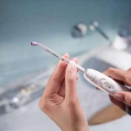 Embouts de rechange Philips Sonicare Power Flosser Quad Stream F3 Blanc HX3062/00, utilisation: mains fixant l'embout