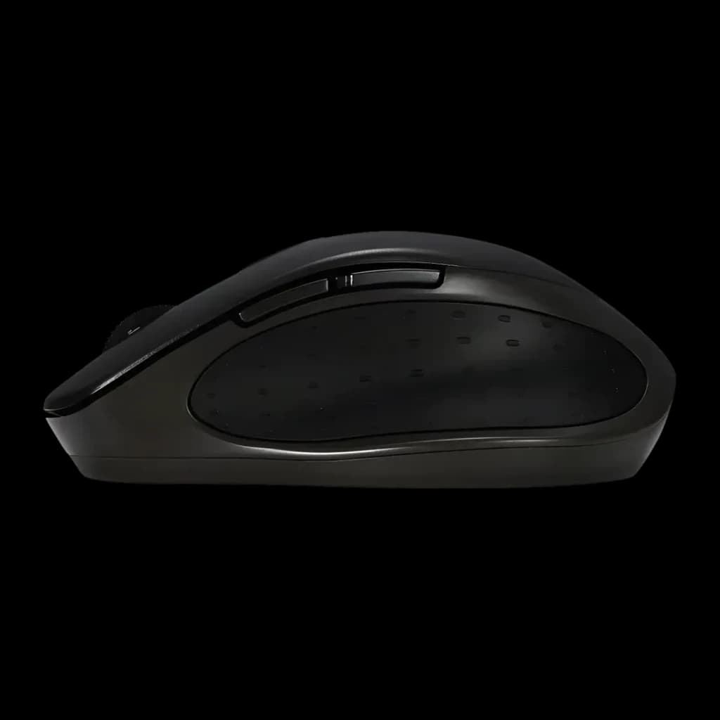 Ratón ASUS MW203 Azul Inalámbrico RF Wireless + Bluetooth, vista lateral: perfil derecho con zona texturizada antideslizante