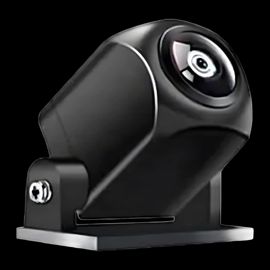 Dashcam WOLFBOX G840S 32GB Preto 2CH 4K + 1080P GPS, câmera traseira: lente circular e suporte metálico ajustável