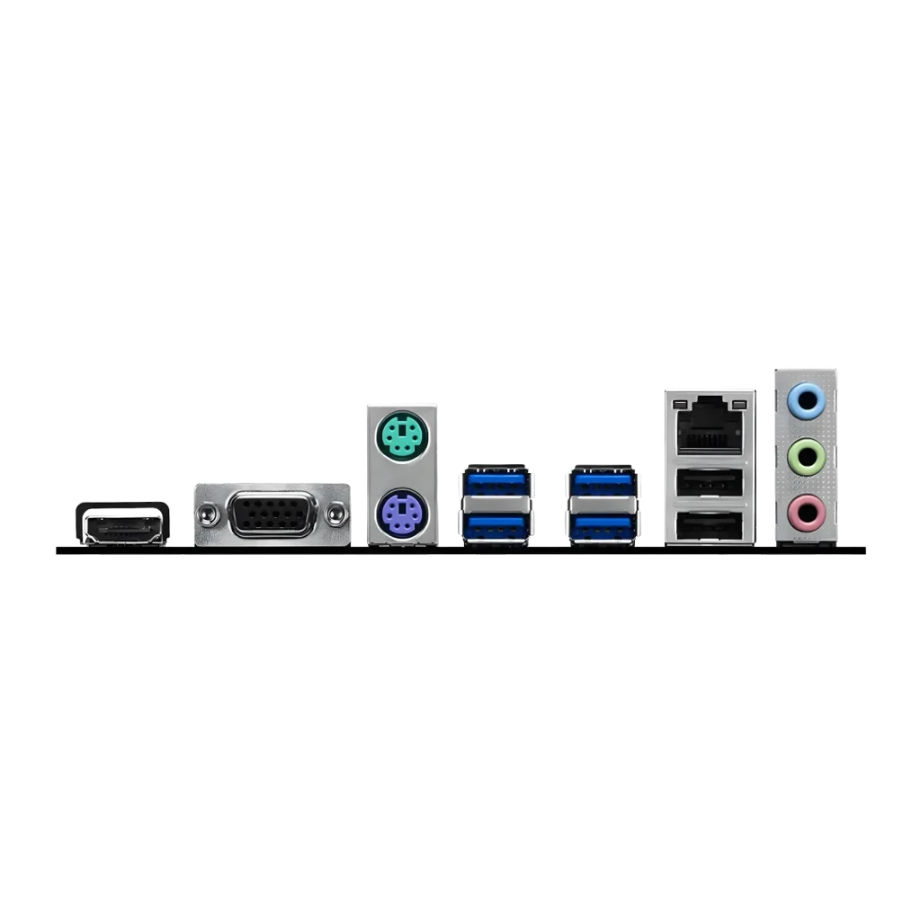 Placa base MSI PRO A620AM-B EVO A620 AM5 DDR5 ATX Negro, panel trasero: HDMI, VGA, PS/2, USB 3.2, LAN y audio