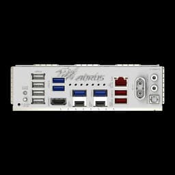 Carte mère Gigabyte X870M Aorus Elite WiFi7 Ice AMD X870 AM5 DDR5 ATX Blanc, panneau arrière: ports USB, HDMI, DisplayPort