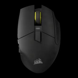 Ratón Gaming Corsair Scimitar Elite Wireless SE Inalámbrico 33000 DPI RGB Blanco, vista superior: rueda con iluminación RGB