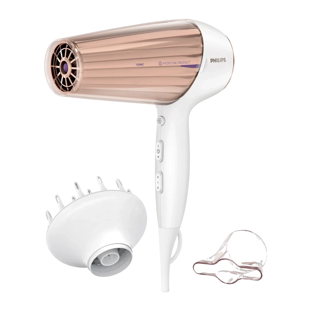 Secador de pelo Philips MoistureProtect Iónico 2300W Púrpura/Blanco HP8280/00