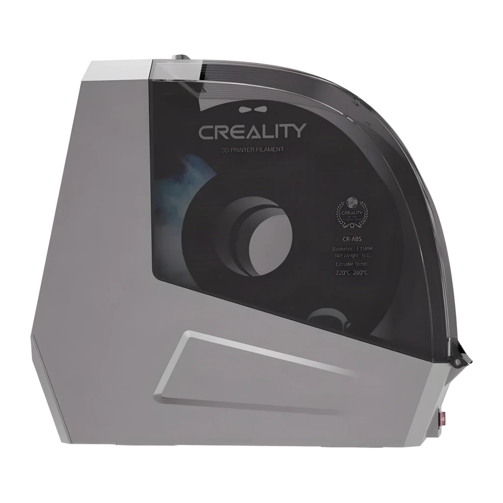 Secador de Filamentos Creality Space Pi Filament Dryer V2 Plus 2 Bobinas 1,75/2,85 mm, lateral: tampa transparente