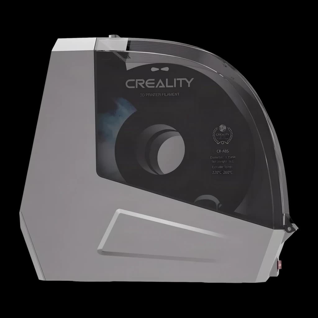 Secador de Filamentos Creality Space Pi Filament Dryer V2 Plus 2 Bobinas 1,75/2,85 mm, lateral: tampa transparente