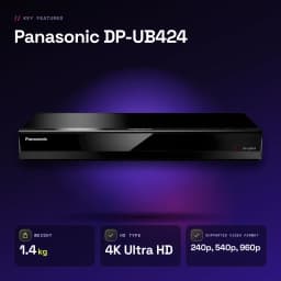 Lecteur Blu-ray Panasonic Noir 4K Ultra HD Dolby Atmos / DTS:X DP-UB424 - caractéristiques