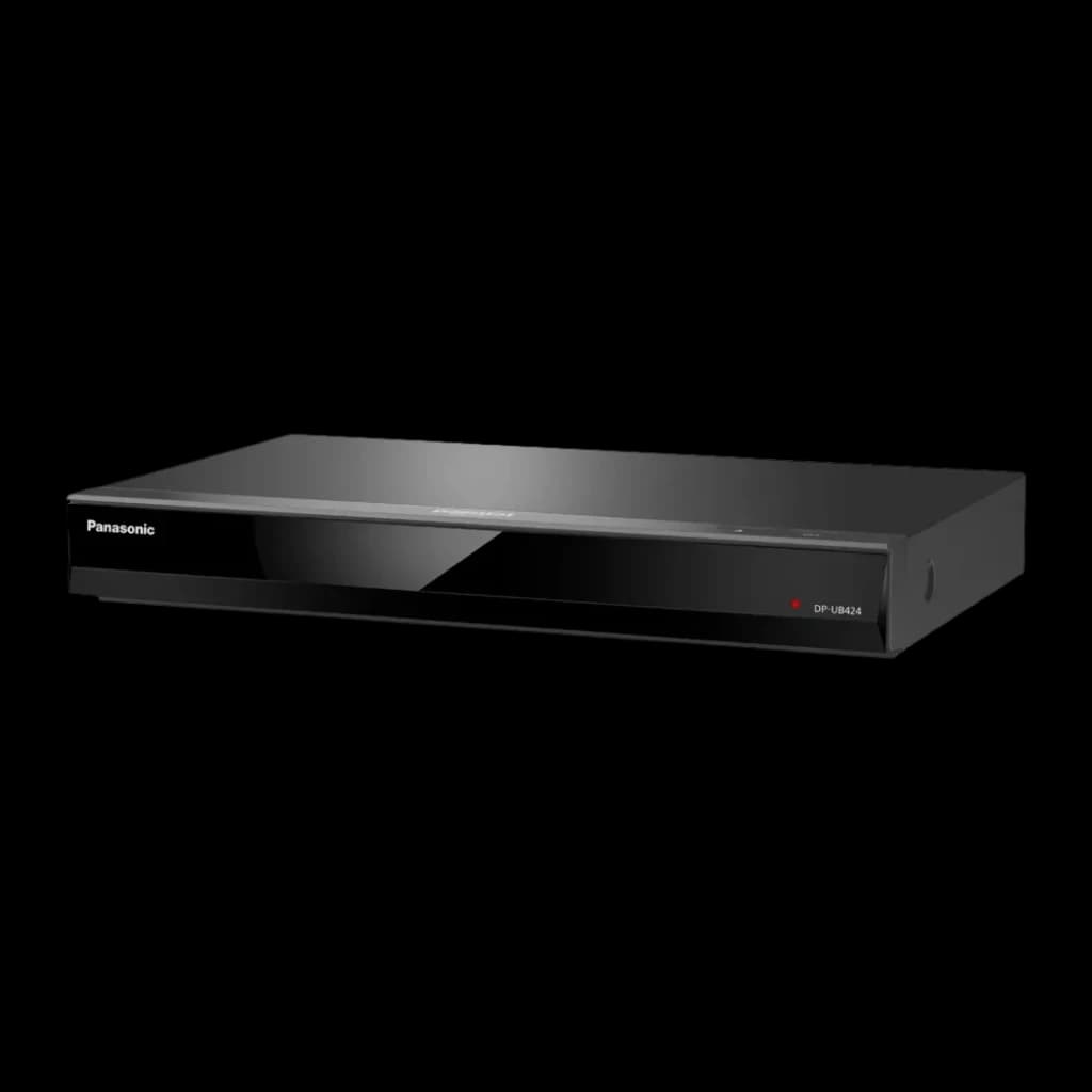 Lecteur Blu-ray Panasonic Noir 4K Ultra HD Dolby Atmos / DTS:X DP-UB424 - logo Panasonic, fente disque