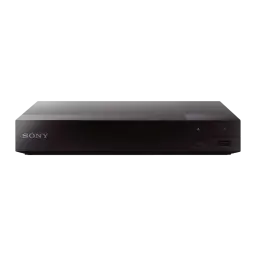 Lecteur Blu-ray Sony Noir Full HD HDMI + USB 2.0 + Ethernet BDP-S1700, vue avant: corps plat noir, logo Sony, fente disque