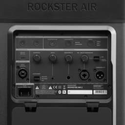 Altavoz portatil Teufel Rockster Air 2 2.1 Subwoofer Inalámbrico 25W Negro, panel trasero: conexiones USB, AUX, XLR