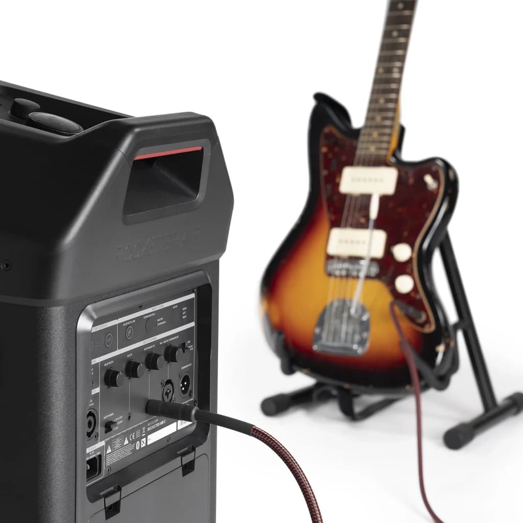 Altavoz portatil Teufel Rockster Air 2 2.1 Subwoofer Inalámbrico 25W Negro, panel trasero: conexiones XLR y mandos