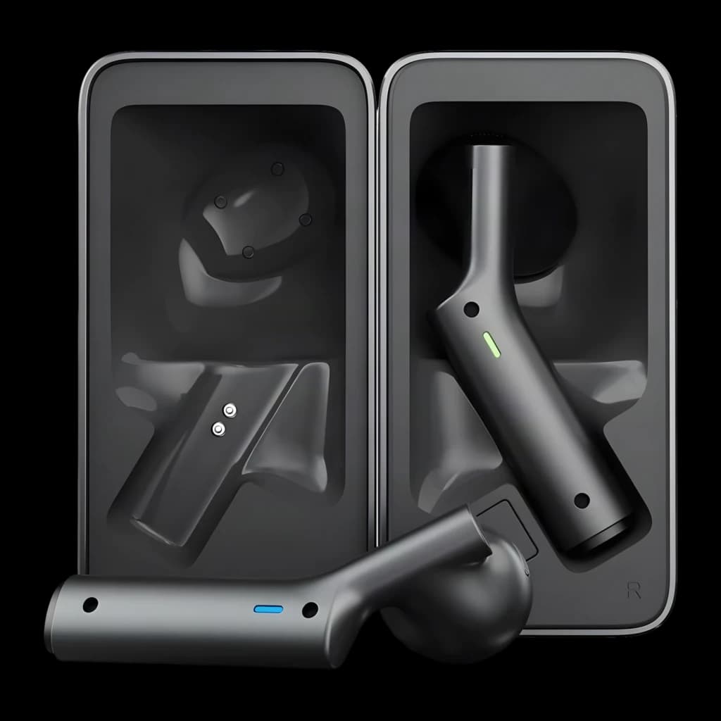 Auriculares traductores Timekettle W4 Plus TWS Bluetooth 5.3 12h (estuche) Negro - dos auriculares extraídos