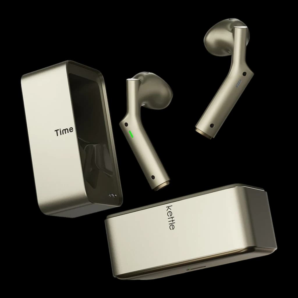 Auriculares Tradutores Timekettle W4 Plus TWS Bluetooth 5.3 12h com estojo Dourado - 60 mAh