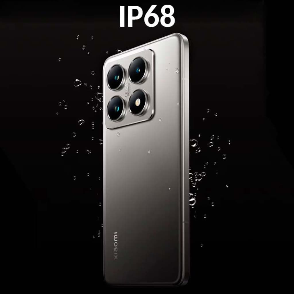 Xiaomi 14T Pro 5G prateado, traseira metálica elegante com módulo de câmera quádrupla saliente e resistência à água IP68, usado em excelente estado