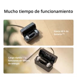Microfone sem fios DJI Mic Mini 2S Bluetooth 5.3 2 TX + 1 RX Estojo de Carregamento - estojo aberto com TX e RX