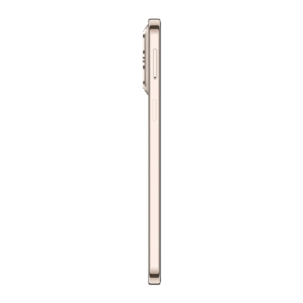 ZTE Blade V80 Pro 8GB/256GB Dorado 6,75 pulgadas IPS 120Hz 108MP IP64, lateral: perfil derecho con botones de volumen