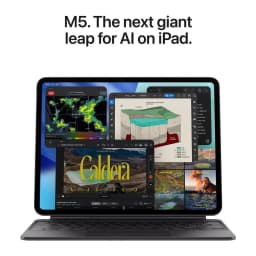 Apple iPad Pro M5 11 pouces 256 Go Noir OLED 120Hz - écran multitâche avec apps et Magic Keyboard