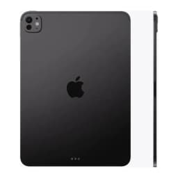Apple iPad Pro M5 11 pouces 256 Go Noir OLED 120Hz - châssis noir mat, module caméras et logo Apple visibles